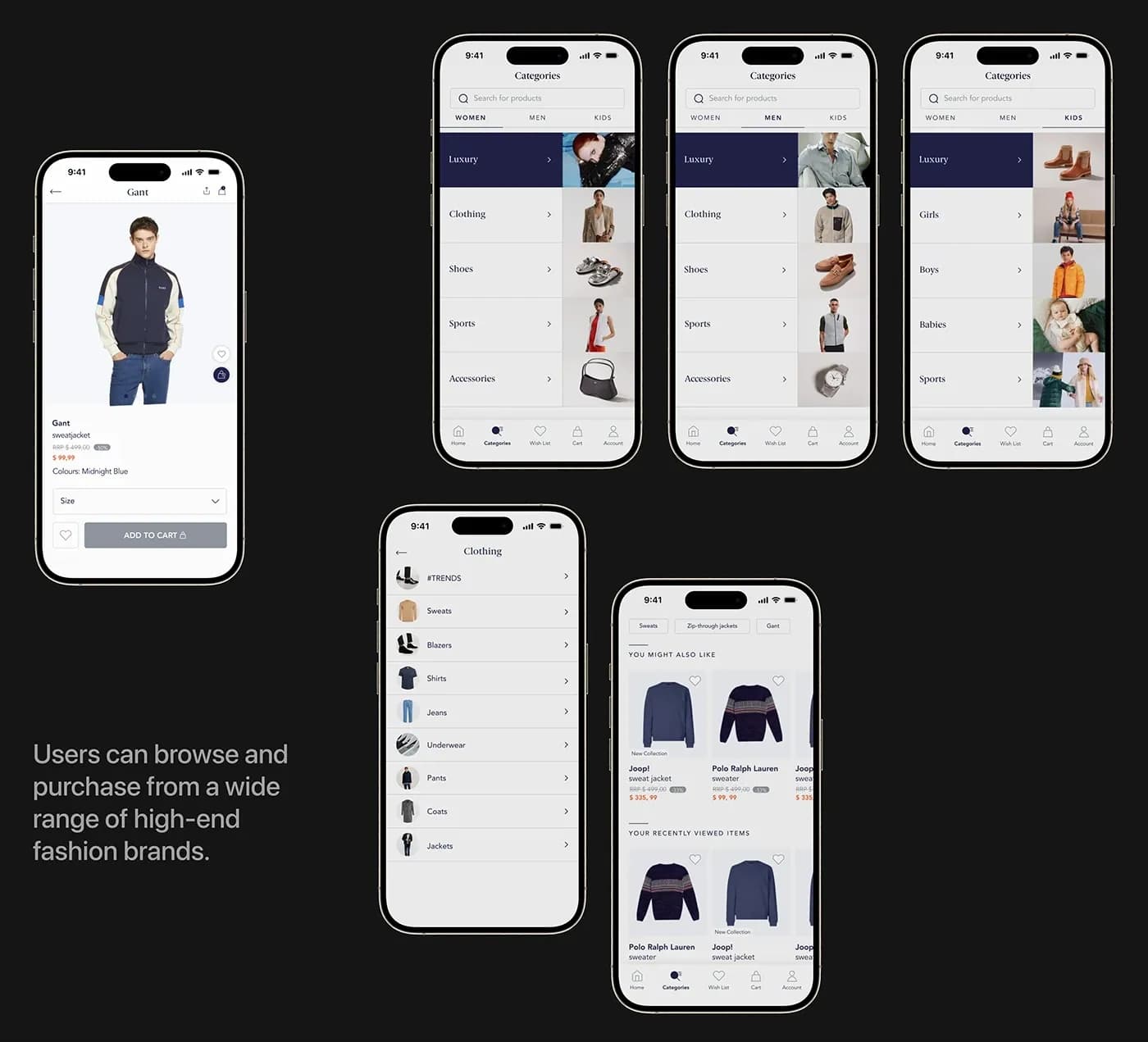 Begres product detail screen